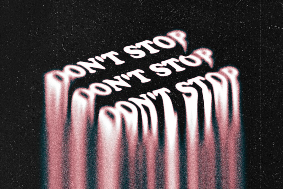 潮流酸性迷幻融化液化扭曲热像仪文本特效PSD模板素材 Trippy Melting Text Effect 插件预设 sucaiwan.com