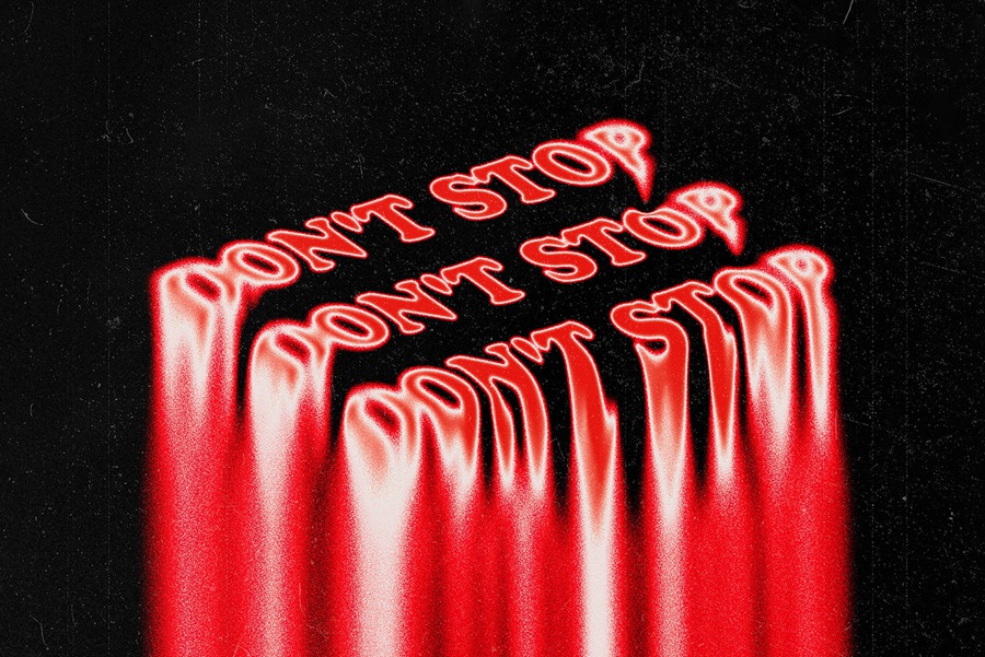 潮流酸性迷幻融化液化扭曲热像仪文本特效PSD模板素材 Trippy Melting Text Effect 插件预设 sucaiwan.com