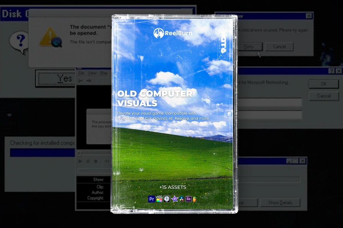 复古微软Windows 98&苹果Mac OS系统界面窗口进度条控件视频动画素材 REELBURN – Old Computer Visuals 影视音频 第1张-素材湾丨精选海外优质设计素材资源 复古微软Windows 98&苹果Mac OS系统界面窗口进度条控件视频动画素材 REELBURN – Old Computer Visuals 影视音频 sucaiwan.com