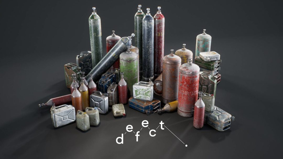 UE素材 仓库车库轮胎油桶箱子道具3D模型 Unreal Engine – Defect Ultimate Props Bundle Vol.1 样机素材 sucaiwan.com