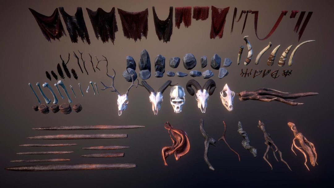 UE素材 游戏部落图腾3D模型设计素材 Unreal Engine – Tribal totem 样机素材 第8张-素材湾丨精选海外优质设计素材资源 UE素材 游戏部落图腾3D模型设计素材 Unreal Engine – Tribal totem 样机素材 sucaiwan.com