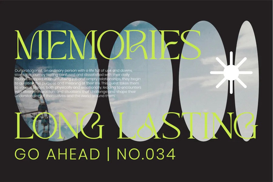 英文字体：夏日氛围感极简趣味标题排版无衬线装饰英文字体 Augrey Creative Display 设计素材 sucaiwan.com