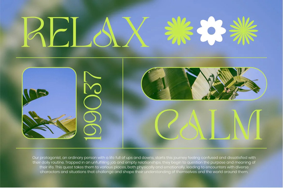 英文字体：夏日氛围感极简趣味标题排版无衬线装饰英文字体 Augrey Creative Display 设计素材 sucaiwan.com