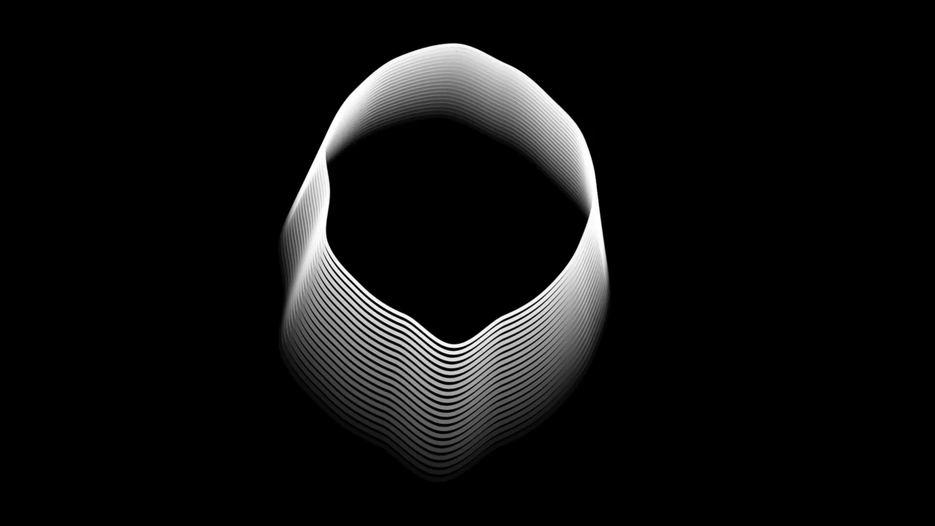 FCPX插件：复古美学4K黑白科幻几何抽象运动元素纹理循环背景素材 , sucaiwan.com