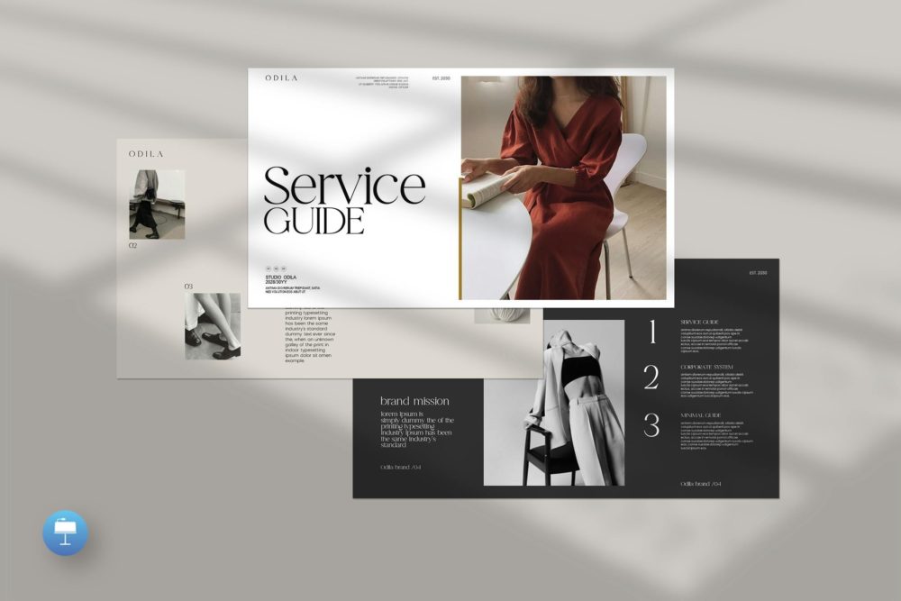 现代简约企业营销策划演示文稿设计keynote模板 Odila Service Guide keynote Template 幻灯图表 第1张-素材湾丨精选海外优质设计素材资源 现代简约企业营销策划演示文稿设计keynote模板 Odila Service Guide keynote Template 幻灯图表 sucaiwan.com