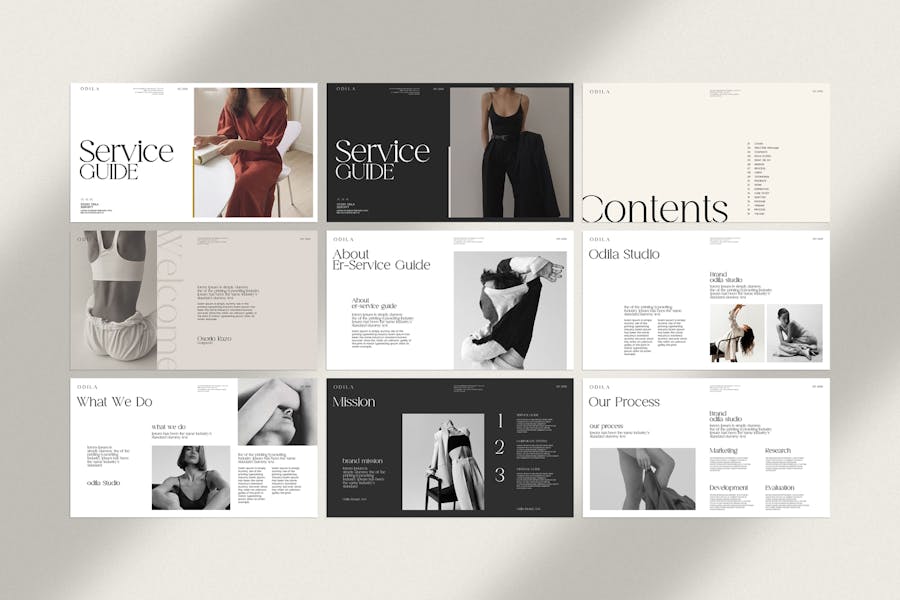 现代简约企业营销策划演示文稿设计keynote模板 Odila Service Guide keynote Template 幻灯图表 第7张-素材湾丨精选海外优质设计素材资源 现代简约企业营销策划演示文稿设计keynote模板 Odila Service Guide keynote Template 幻灯图表 sucaiwan.com