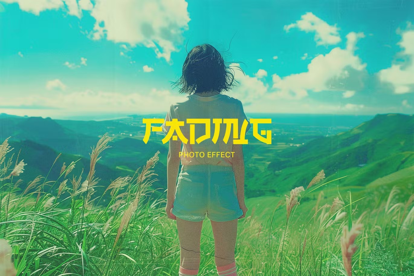 复古怀旧老照片颗粒划痕纹理叠加效果PS特效滤镜样机模板 Vintage Fading Photo Effect 插件预设 sucaiwan.com