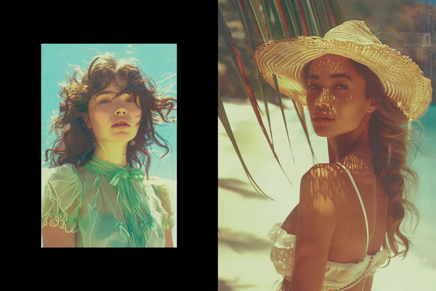 复古怀旧老照片颗粒划痕纹理叠加效果PS特效滤镜样机模板 Vintage Fading Photo Effect 插件预设 sucaiwan.com