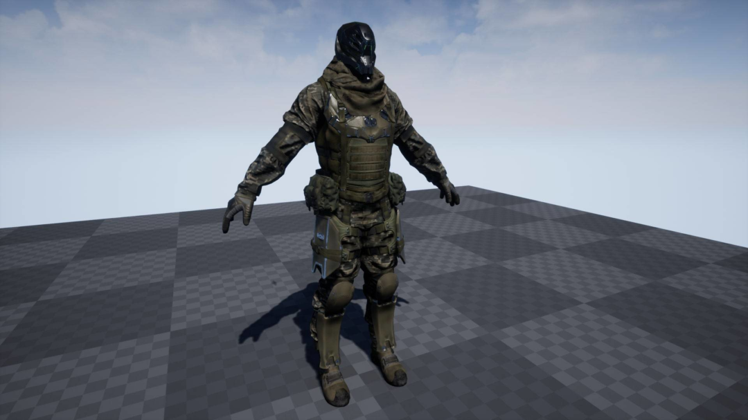UE素材 射击枪击游戏士兵战士角色3D模板 Unreal Engine – PBR Customized Soldier 样机素材 sucaiwan.com