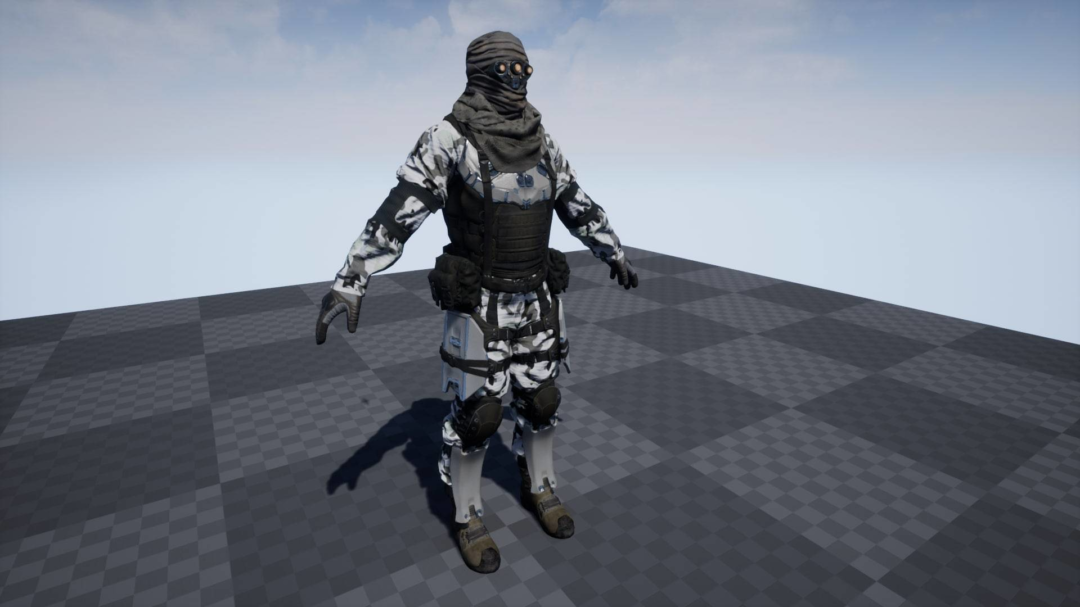 UE素材 射击枪击游戏士兵战士角色3D模板 Unreal Engine – PBR Customized Soldier 样机素材 sucaiwan.com