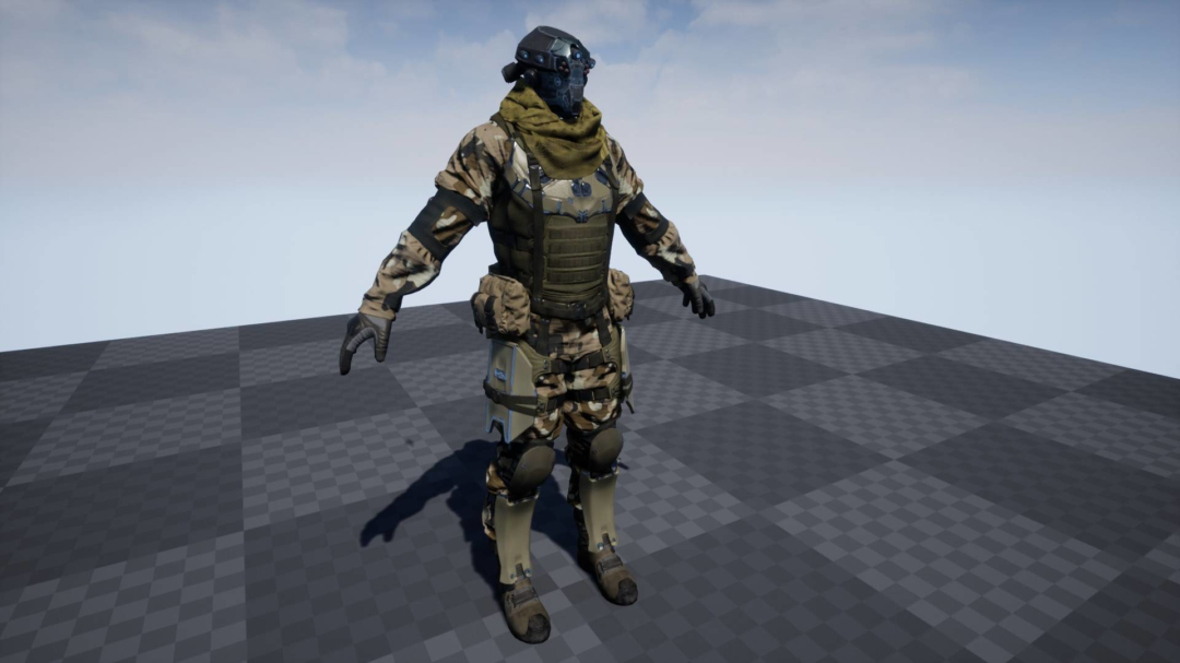 UE素材 射击枪击游戏士兵战士角色3D模板 Unreal Engine – PBR Customized Soldier 样机素材 sucaiwan.com