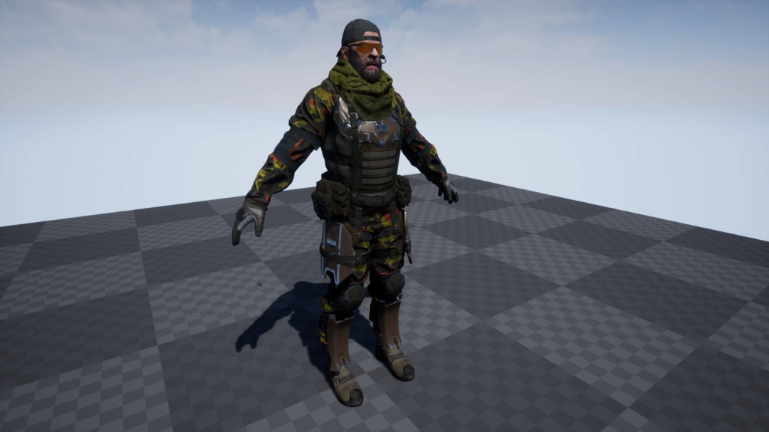 UE素材 射击枪击游戏士兵战士角色3D模板 Unreal Engine – PBR Customized Soldier 样机素材 sucaiwan.com