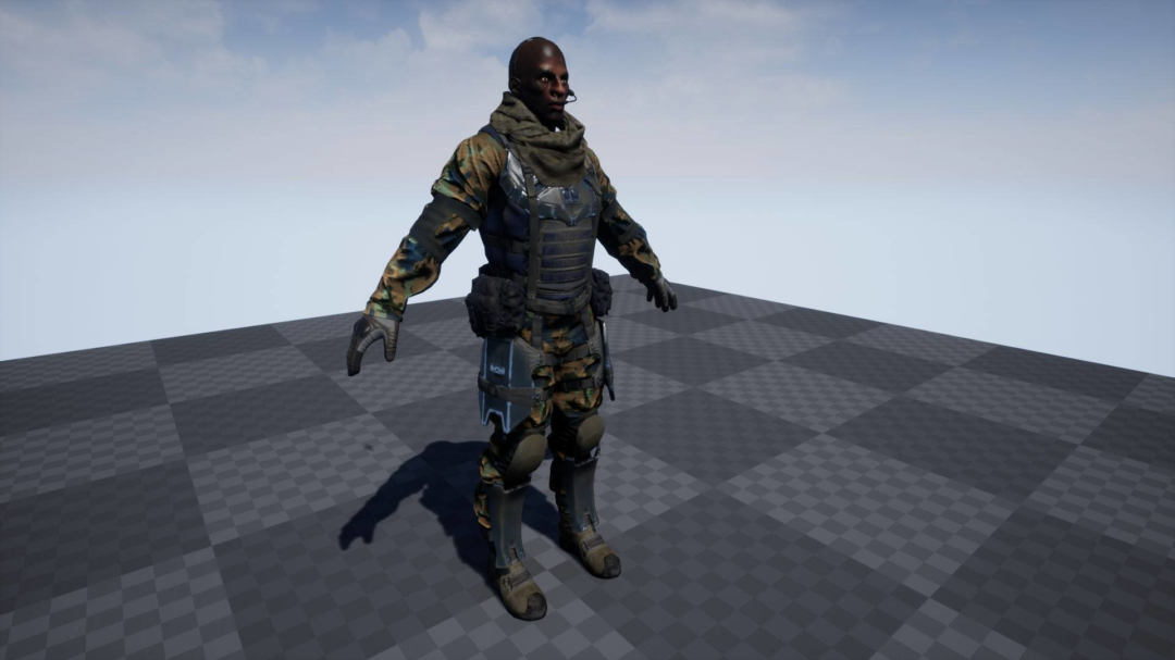 UE素材 射击枪击游戏士兵战士角色3D模板 Unreal Engine – PBR Customized Soldier 样机素材 sucaiwan.com