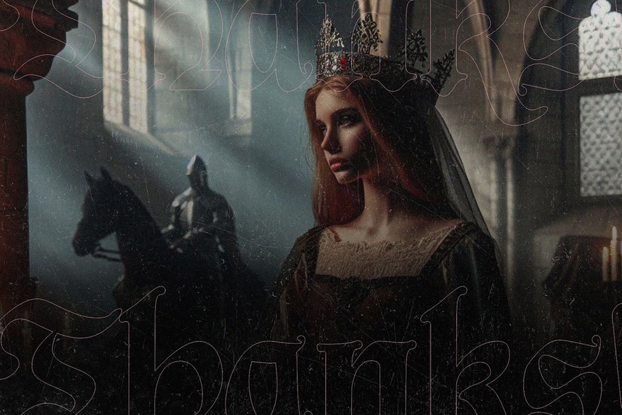 复古欧风中世纪圆形骑士电影标题服装设计装饰黑体英文字体安装包下载 NCL Jurgen Farbache 设计素材 sucaiwan.com