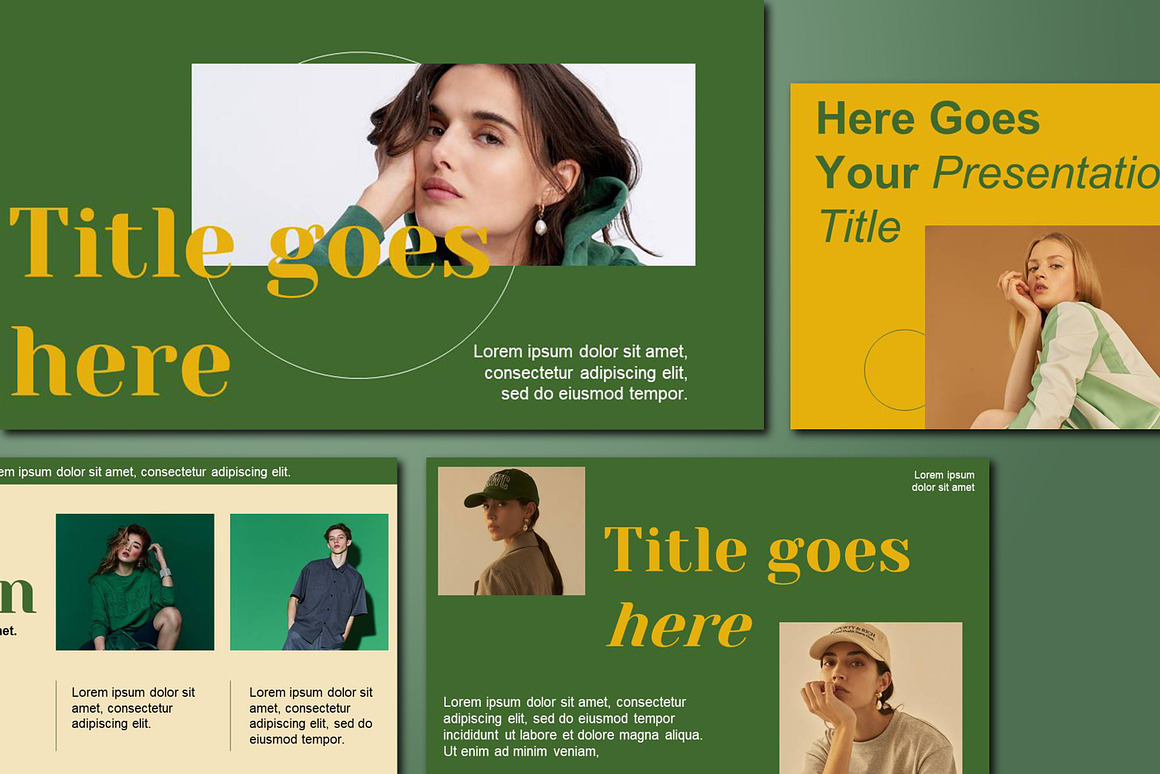 欧美大胆配色商业宣传PPT主题演讲模板 LUWIN PowerPoint Template 幻灯图表 sucaiwan.com