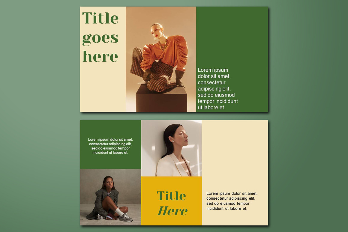 欧美大胆配色商业宣传PPT主题演讲模板 LUWIN PowerPoint Template 幻灯图表 sucaiwan.com