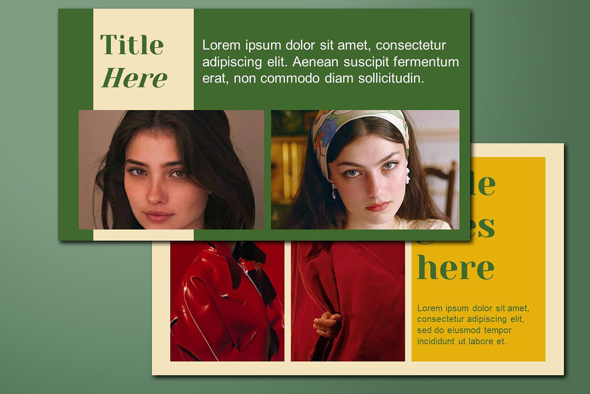 欧美大胆配色商业宣传PPT主题演讲模板 LUWIN PowerPoint Template 幻灯图表 sucaiwan.com