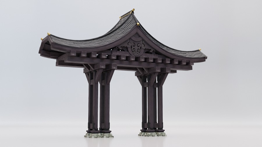 340组复古中世纪亚洲中式日式古代建筑3D模型资产预设 Absorb3D – Medieval Asia 插件预设 sucaiwan.com