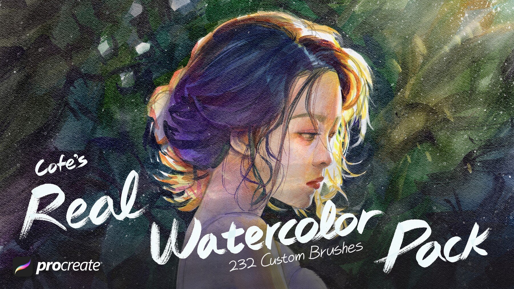 逼真水彩绘画效果笔刷纸张纹理图片调色板Procreate设计素材 COFE’s Real Watercolor Pack for Procreate 笔刷资源 第1张-素材湾丨精选海外优质设计素材资源 逼真水彩绘画效果笔刷纸张纹理图片调色板Procreate设计素材 COFE’s Real Watercolor Pack for Procreate 笔刷资源 sucaiwan.com