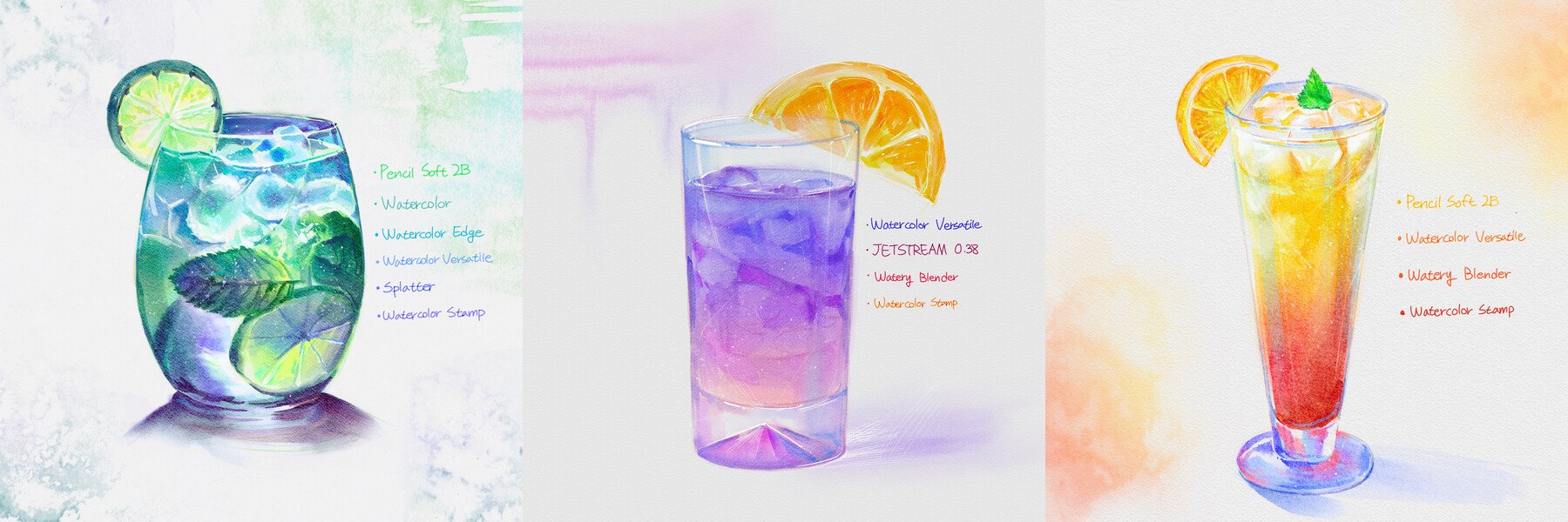 逼真水彩绘画效果笔刷纸张纹理图片调色板Procreate设计素材 COFE’s Real Watercolor Pack for Procreate 笔刷资源 第10张-素材湾丨精选海外优质设计素材资源 逼真水彩绘画效果笔刷纸张纹理图片调色板Procreate设计素材 COFE’s Real Watercolor Pack for Procreate 笔刷资源 sucaiwan.com