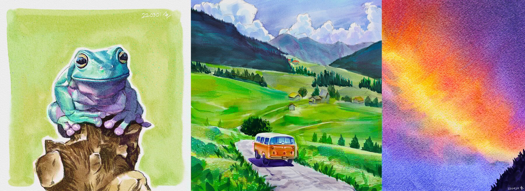 逼真水彩绘画效果笔刷纸张纹理图片调色板Procreate设计素材 COFE’s Real Watercolor Pack for Procreate 笔刷资源 第14张-素材湾丨精选海外优质设计素材资源 逼真水彩绘画效果笔刷纸张纹理图片调色板Procreate设计素材 COFE’s Real Watercolor Pack for Procreate 笔刷资源 sucaiwan.com