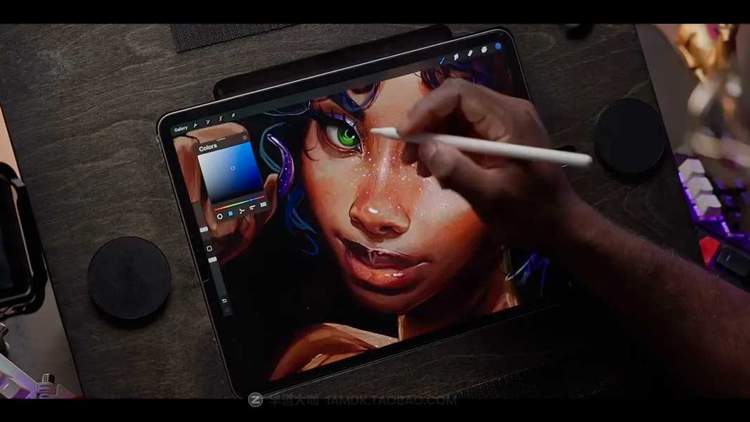 专业卡通漫画水彩绘画着色iPad Procreate笔刷设计素材 ergoCHROMA – Procreate Brushset 笔刷资源 sucaiwan.com