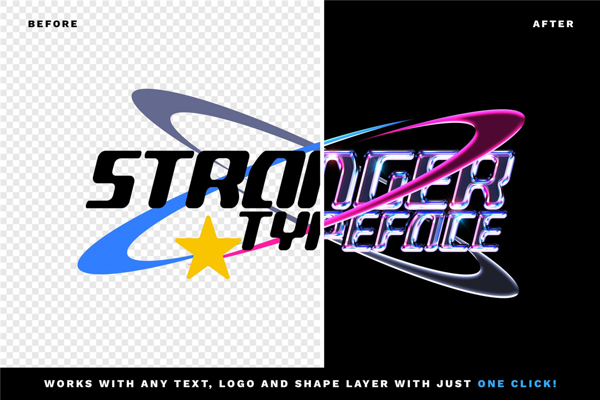 复古酸性Y2K金属镀铬3D立体文本标题logo特效PSD样机 Y2K Chrome Logo / Text Effect Vol. 07 插件预设 第2张-素材湾丨精选海外优质设计素材资源 复古酸性Y2K金属镀铬3D立体文本标题logo特效PSD样机 Y2K Chrome Logo / Text Effect Vol. 07 插件预设 sucaiwan.com