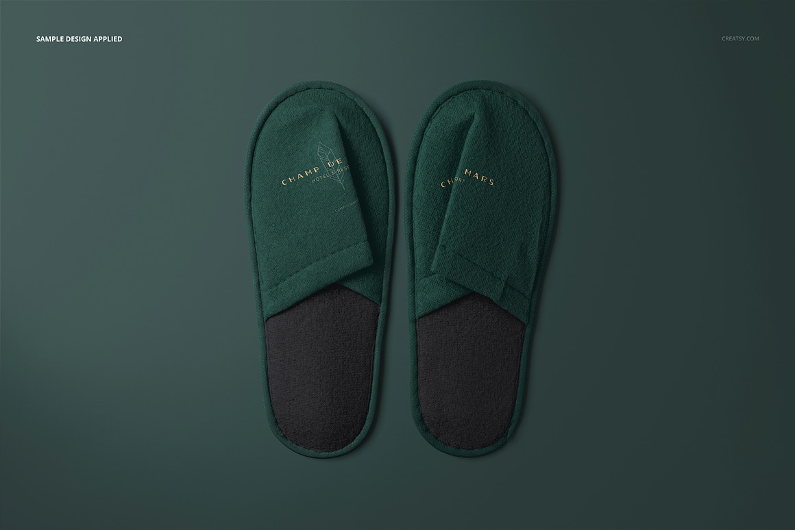 4款高级逼真酒店旅馆宾馆一次拖鞋设计展示效果图PS贴图样机模板素材 Hotel Slippers Mockup Set by Creatsy 样机素材 第4张-素材湾丨精选海外优质设计素材资源 4款高级逼真酒店旅馆宾馆一次拖鞋设计展示效果图PS贴图样机模板素材 Hotel Slippers Mockup Set by Creatsy 样机素材 sucaiwan.com