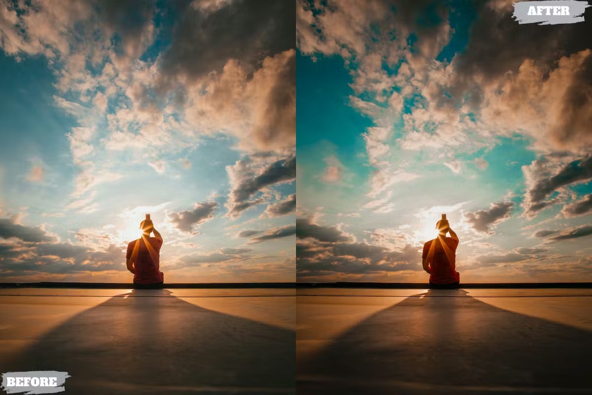 7组日落旅行博主摄影照片调色Lightroom预设 Golden Hour Lightroom Presets Dekstop and Mobile 插件预设 sucaiwan.com
