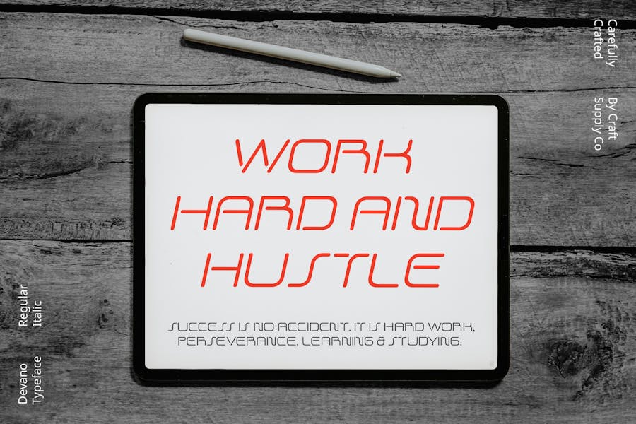 现代时尚未来派品牌海报徽标设计装饰英文字体安装包 Devano – Futuristic Font 设计素材 第5张-素材湾丨精选海外优质设计素材资源 现代时尚未来派品牌海报徽标设计装饰英文字体安装包 Devano – Futuristic Font 设计素材 sucaiwan.com