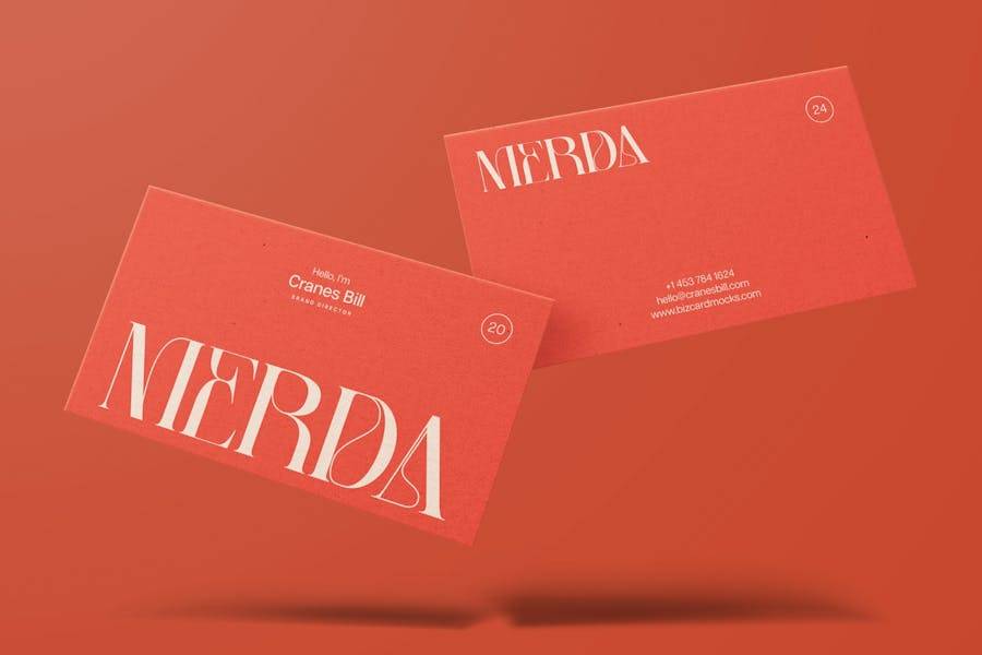 优雅复古杂志品牌包装徽标设计衬线英文字体安装包 Merdeka Mahardika – Logo Font 设计素材 sucaiwan.com