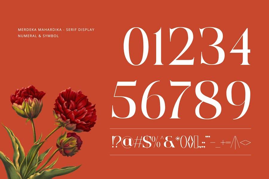 优雅复古杂志品牌包装徽标设计衬线英文字体安装包 Merdeka Mahardika – Logo Font 设计素材 sucaiwan.com