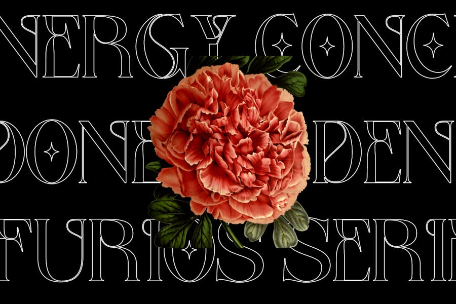 优雅复古杂志品牌包装徽标设计衬线英文字体安装包 Merdeka Mahardika – Logo Font 设计素材 sucaiwan.com