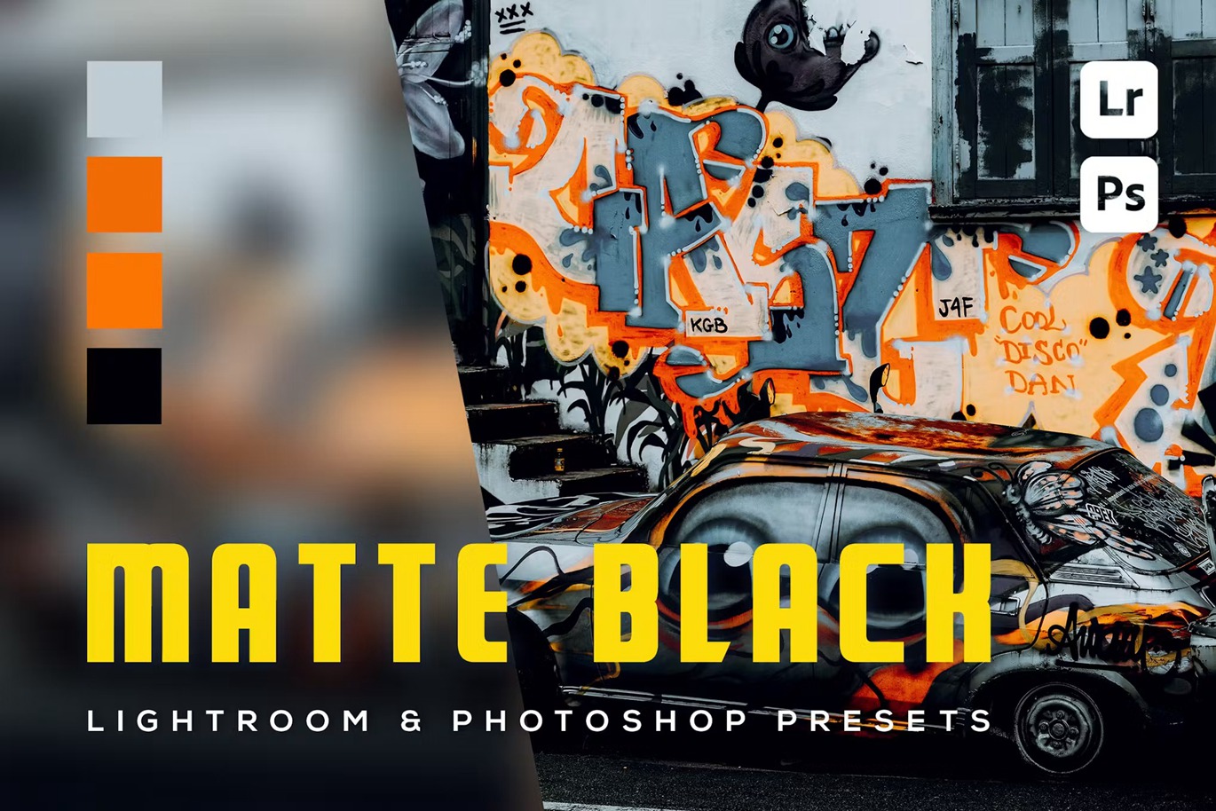 6组哑光黑色电影婚礼旅行摄影照片调色Lightroom预设 6 Matte Black Lightroom and Photoshop Presets 插件预设 sucaiwan.com