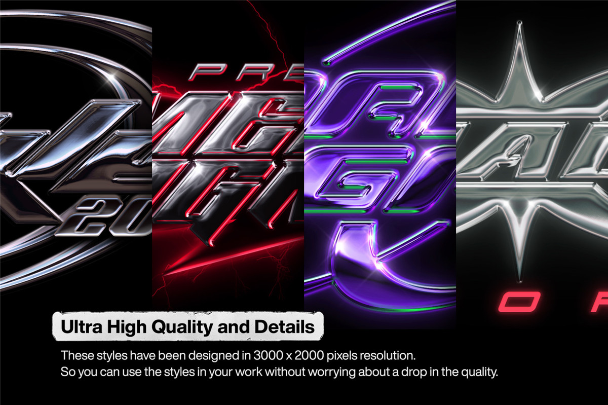 复古Y2K千禧年美学金属质感3D酸性镀铬文字LOGO标题PSD特效样机源文件 Hyperpix Y2K Chrome Text Effects , 第4张-素材湾丨精选海外优质设计素材资源 复古Y2K千禧年美学金属质感3D酸性镀铬文字LOGO标题PSD特效样机源文件 Hyperpix Y2K Chrome Text Effects , sucaiwan.com