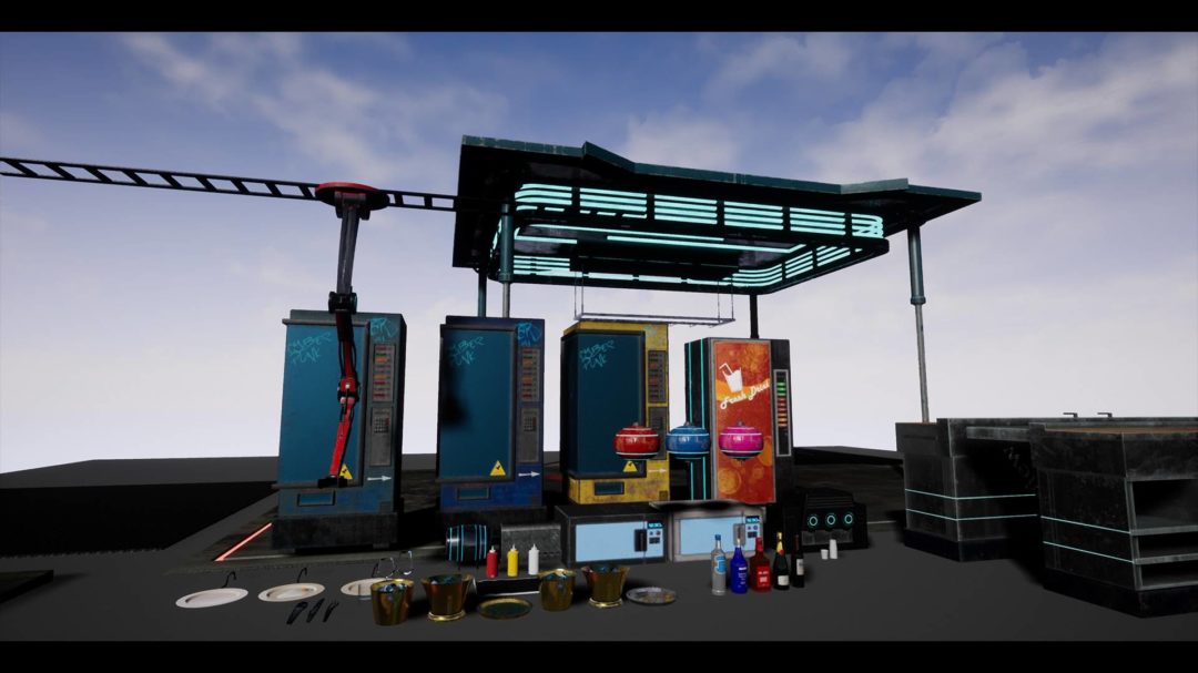 UE素材 未来科幻赛博朋克酒吧内部场景3D模型 Unreal Engine – CyberPunk / Sci-Fi Bar Asset Pack 样机素材 sucaiwan.com