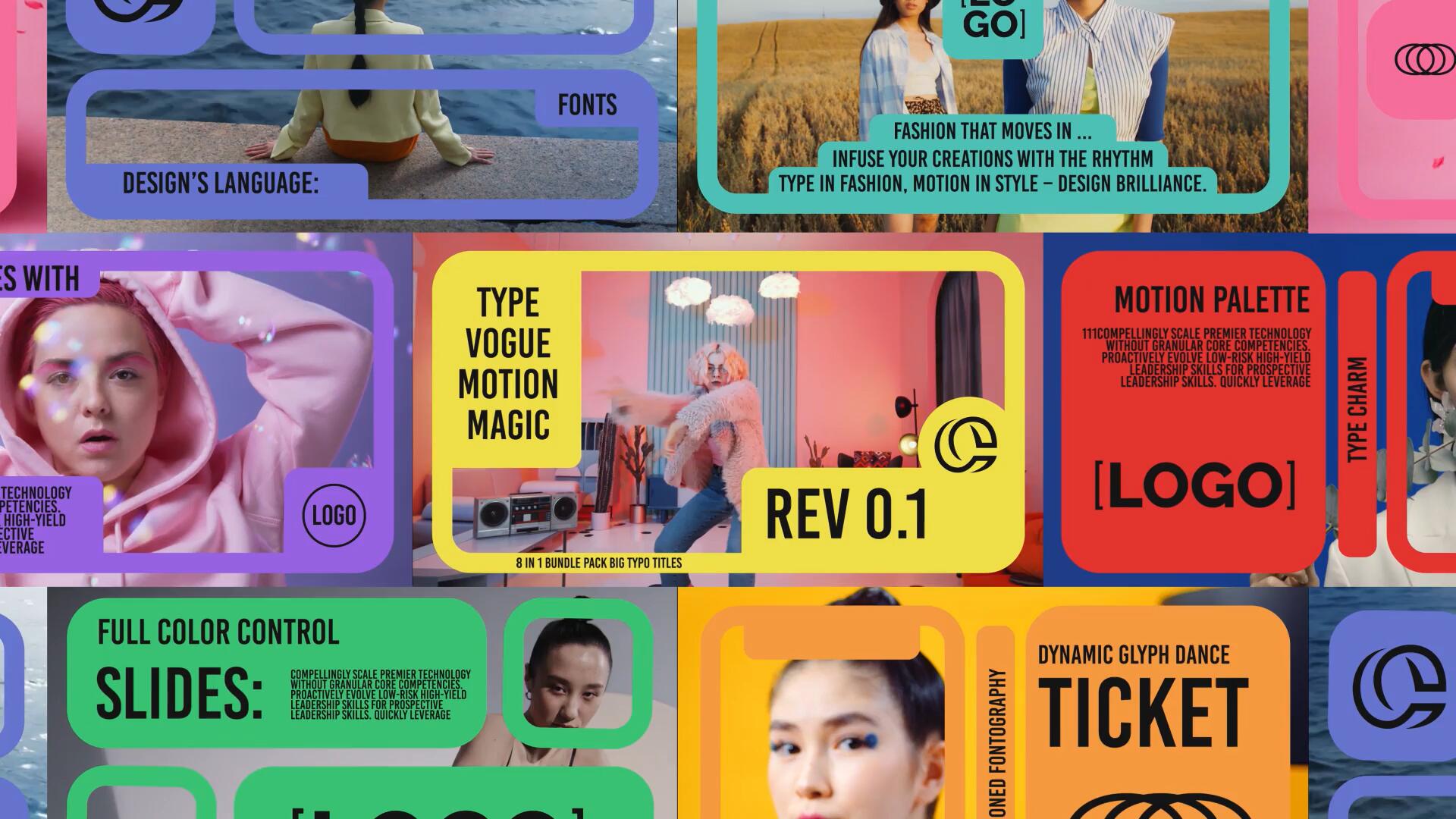 PR模板：8个极简主义带LOGO徽标大帧现代标题动画 , sucaiwan.com