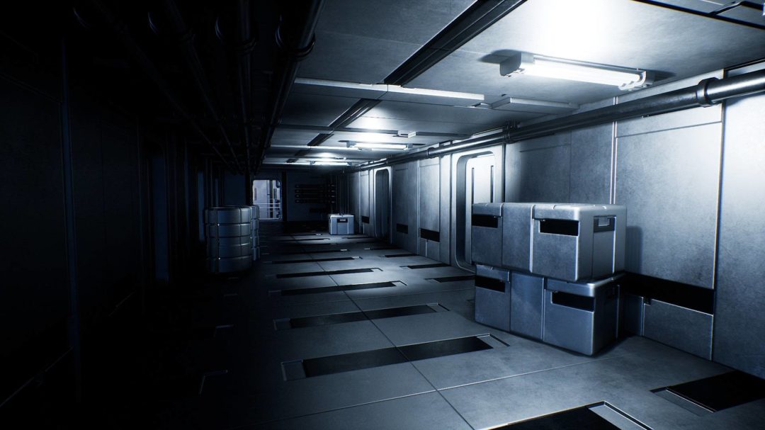 UE素材 未来科幻赛博朋克飞船走廊房间大厅场景3D模型 Unreal Engine – Sci-Fi Interior Pack 样机素材 sucaiwan.com