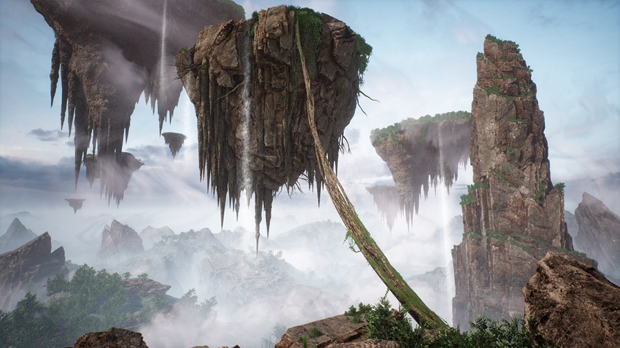 未来科幻浮岛岩石UE模型3D设计素材 Brushify – Floating Islands 样机素材 第2张-素材湾丨精选海外优质设计素材资源 未来科幻浮岛岩石UE模型3D设计素材 Brushify – Floating Islands 样机素材 sucaiwan.com