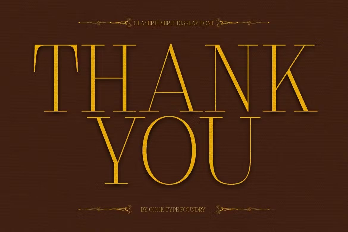 优雅复古杂志海报包装电影设计衬线英文字体安装包 Claserie 设计素材 sucaiwan.com