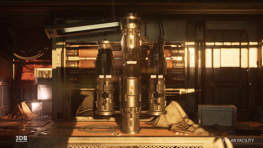 UE素材 未来科幻太空外星基地飞船内部场景3D模型 Unreal Engine – Polar Sci-Fi Facility 样机素材 sucaiwan.com
