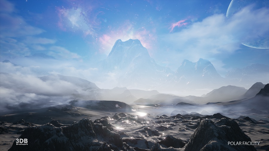 UE素材 未来科幻太空外星基地飞船内部场景3D模型 Unreal Engine – Polar Sci-Fi Facility 样机素材 sucaiwan.com