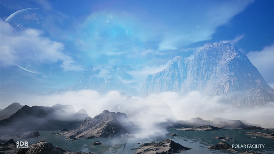 UE素材 未来科幻太空外星基地飞船内部场景3D模型 Unreal Engine – Polar Sci-Fi Facility 样机素材 sucaiwan.com