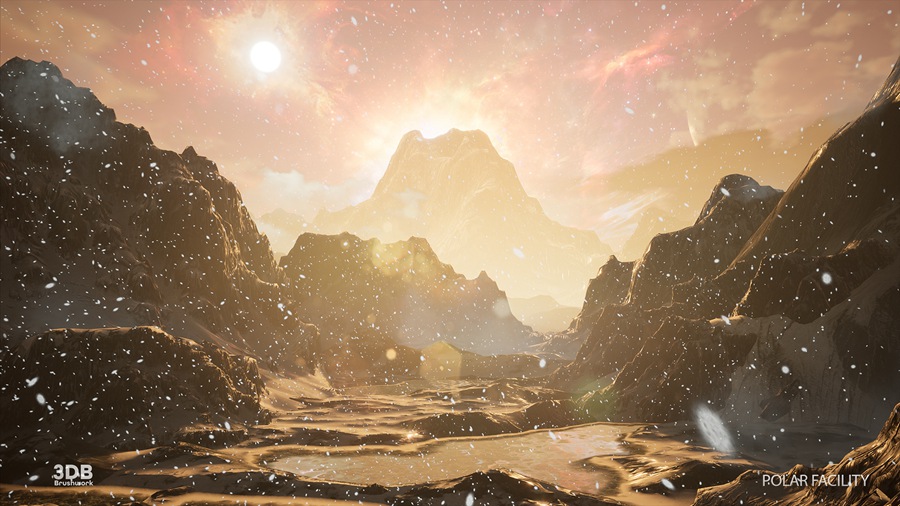 UE素材 未来科幻太空外星基地飞船内部场景3D模型 Unreal Engine – Polar Sci-Fi Facility 样机素材 sucaiwan.com