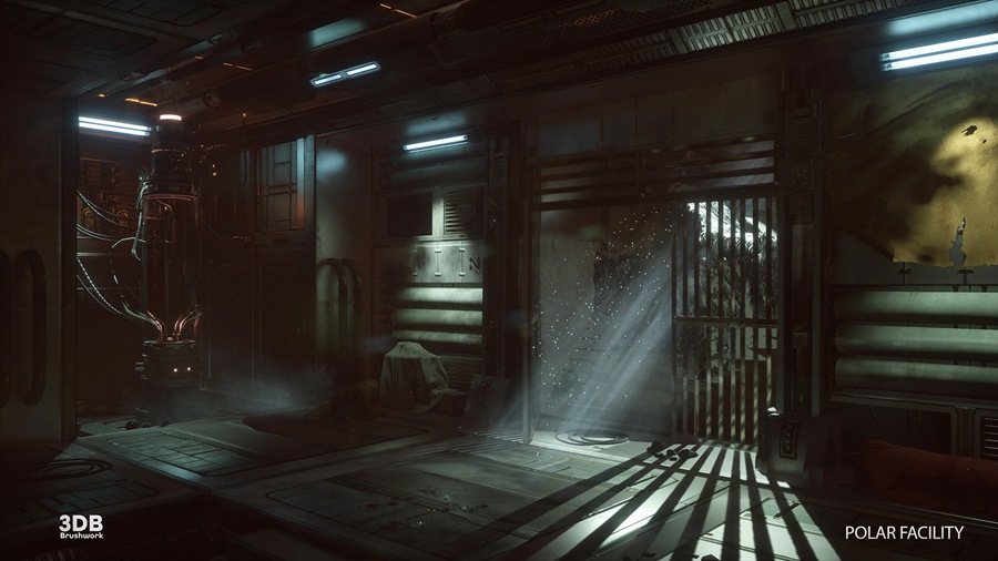 UE素材 未来科幻太空外星基地飞船内部场景3D模型 Unreal Engine – Polar Sci-Fi Facility 样机素材 sucaiwan.com