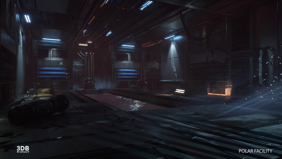 UE素材 未来科幻太空外星基地飞船内部场景3D模型 Unreal Engine – Polar Sci-Fi Facility 样机素材 sucaiwan.com