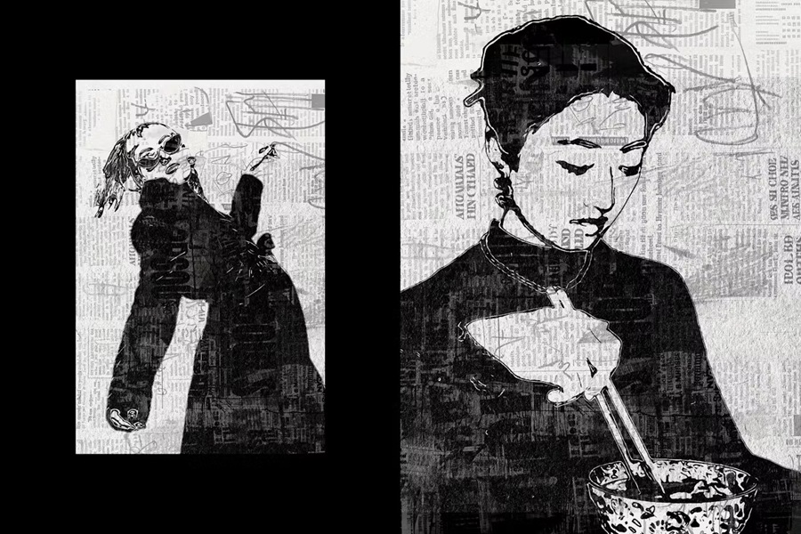 复古做旧报纸剪影人像照片修图PS特效滤镜样机插件模板设计素材 Newspaper Photo Effect 插件预设 第5张-素材湾丨精选海外优质设计素材资源 复古做旧报纸剪影人像照片修图PS特效滤镜样机插件模板设计素材 Newspaper Photo Effect 插件预设 sucaiwan.com