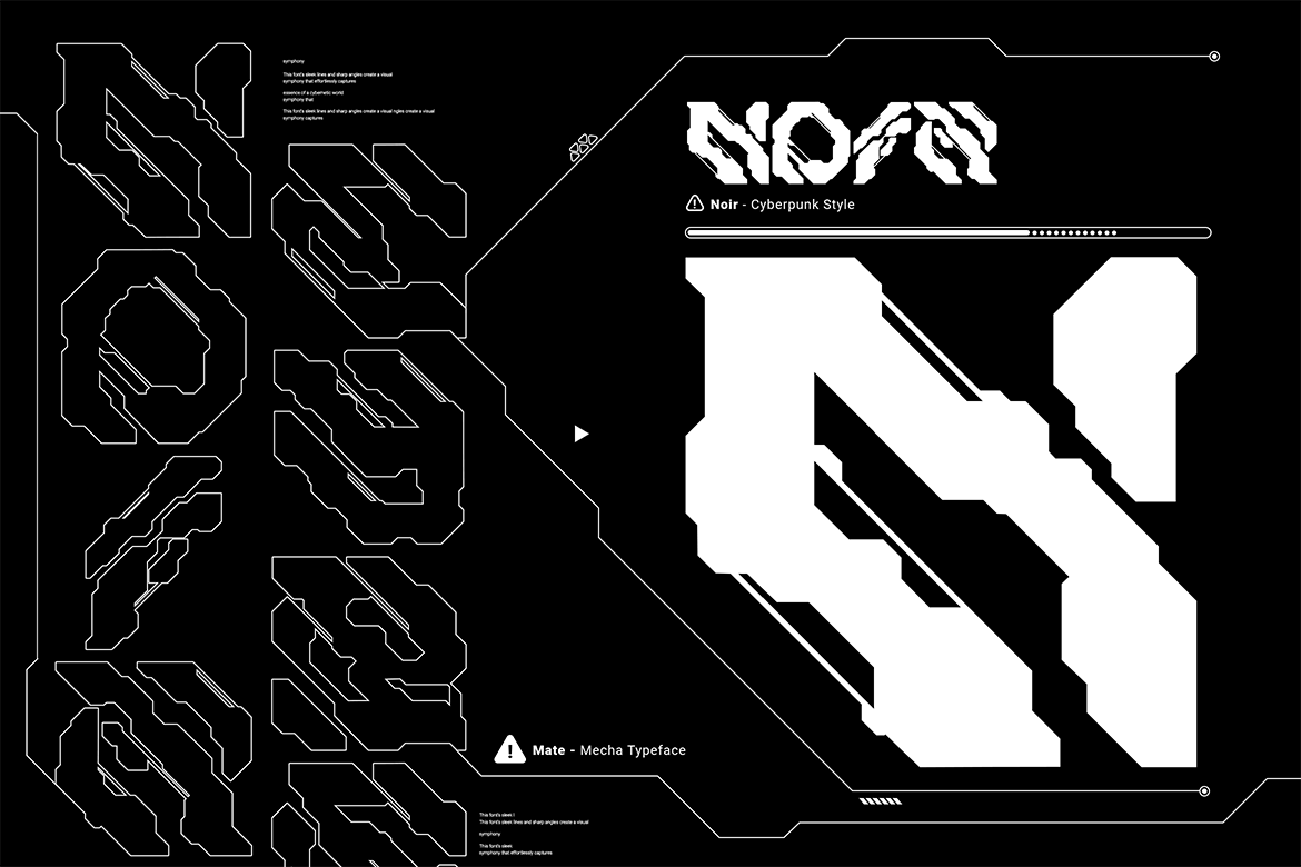 英文字体:4款未来科技赛博现代机甲排版标题logo徽标设计感装饰字体 Mate Modern Mecha Font Vol. 2 , 第3张-素材湾丨精选海外优质设计素材资源 英文字体:4款未来科技赛博现代机甲排版标题logo徽标设计感装饰字体 Mate Modern Mecha Font Vol. 2 , sucaiwan.com