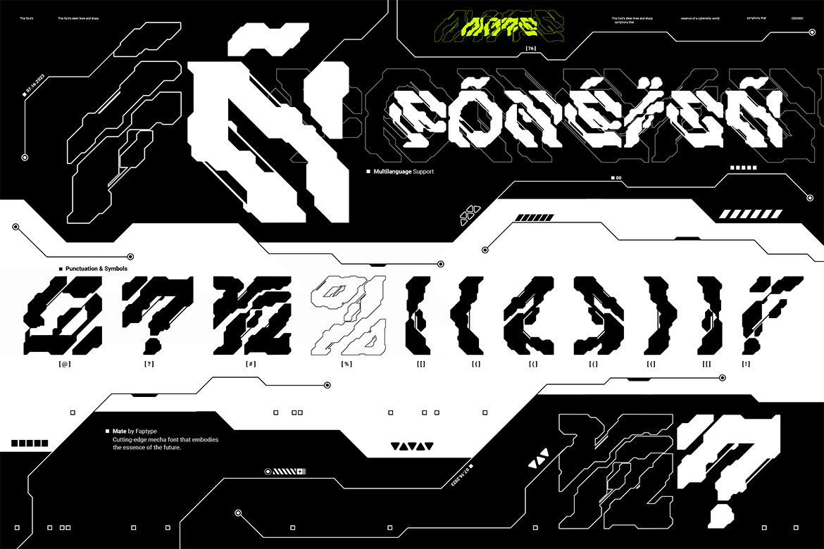 英文字体:4款未来科技赛博现代机甲排版标题logo徽标设计感装饰字体 Mate Modern Mecha Font Vol. 2 , 第5张-素材湾丨精选海外优质设计素材资源 英文字体:4款未来科技赛博现代机甲排版标题logo徽标设计感装饰字体 Mate Modern Mecha Font Vol. 2 , sucaiwan.com