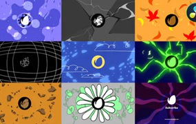 达芬奇模板:趣味卡通多风格手绘LOGO快切展示